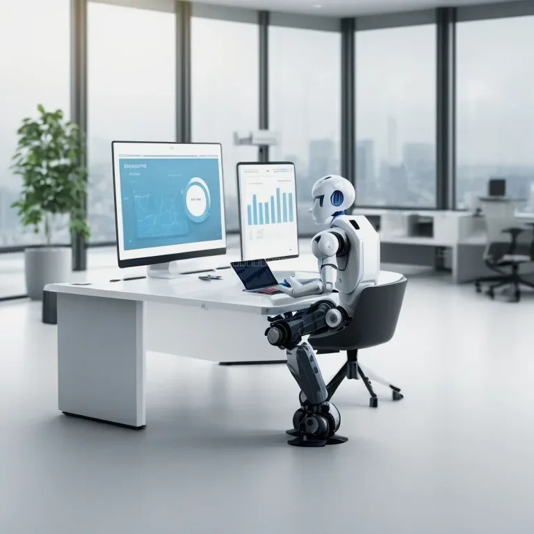 Diagram poslovnega modela za AI in robotiko